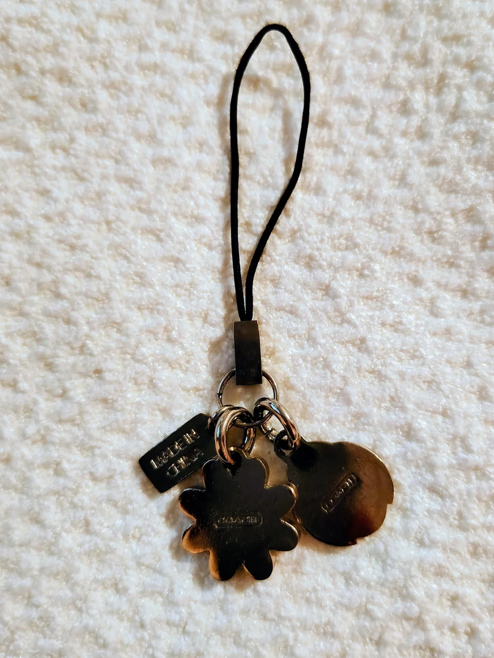 Vintage Coach Ladybug & Daisy Phone Charm